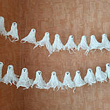Гірлянда з привидів із марлі (30 шт.) – Хеловінський декор, фото 4
