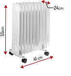 Новий європейський масляний радіатор 2000 Вт, 9 ребер Adler AD 7816 з Європи з гарантією, фото 5