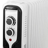 Новий європейський масляний радіатор 2000 Вт, 9 ребер Adler AD 7816 з Європи з гарантією, фото 3