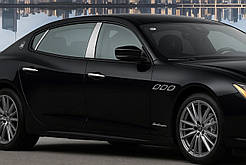 Накладки на дверні стійки (4 шт, нерж) для Maserati Quattroporte 2013-2023 рр