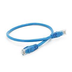 Патч-корд литий RITAR, UTP, RJ45, Cat.6, 0.5m, синій, Cu (мідь)(1966036814)