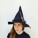 Капелюх відьми з міні мітлою на Хеловін для дорослих і дітей, фото 6