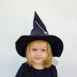 Капелюх відьми з міні мітлою на Хеловін для дорослих і дітей, фото 4