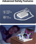 Soopii CS-61 - Швидка зарядна станція USB 50 Вт/10 A 6-портова, фото 3