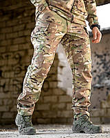 Тактичні зимові штани мультикам softshell, Військові штани на флісі мультикам, Армійські штани камуфляж мультикам, oyi scv woq