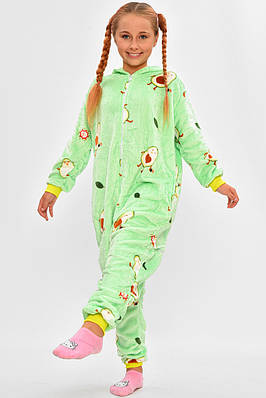 Піжама кігурумі дитяча салатового кольору з принтом 205741T Безкоштовна доставка