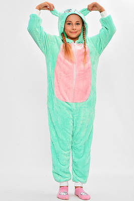 Піжама кігурумі дитяча м'ятного кольору з принтом 205742T Безкоштовна доставка