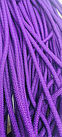 Шнур круглий з наповнювачем 6мм фіолетовий моток 100м