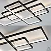 Смарт люстра Esllse SVEN 125W 3S LED APP чорно-бiла 5500Лм 1100x600x80мм світлодіодна з пультом і додатком для смартфону, фото 4