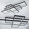 Смарт люстра Esllse SVEN 125W 3S LED APP чорно-бiла 5500Лм 1100x600x80мм світлодіодна з пультом і додатком для смартфону, фото 5