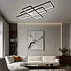 Смарт люстра Esllse SVEN 125W 3S LED APP чорно-бiла 5500Лм 1100x600x80мм світлодіодна з пультом і додатком для смартфону, фото 8