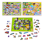 Дерев'яні магніти на дошці тварини, C15033 -1 магнітні пазли 20, 5*28, 5см, фото 2