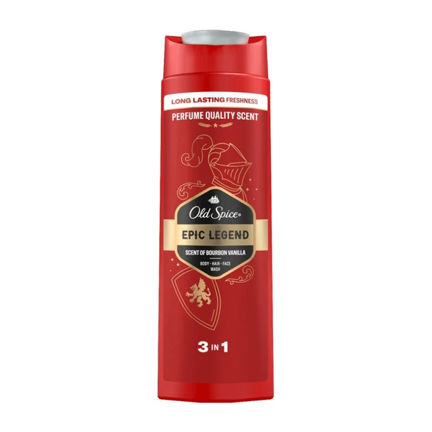 Гель для душу, шампунь і засіб для обличчя Old Spice Epic Legend 3в1  400 мл