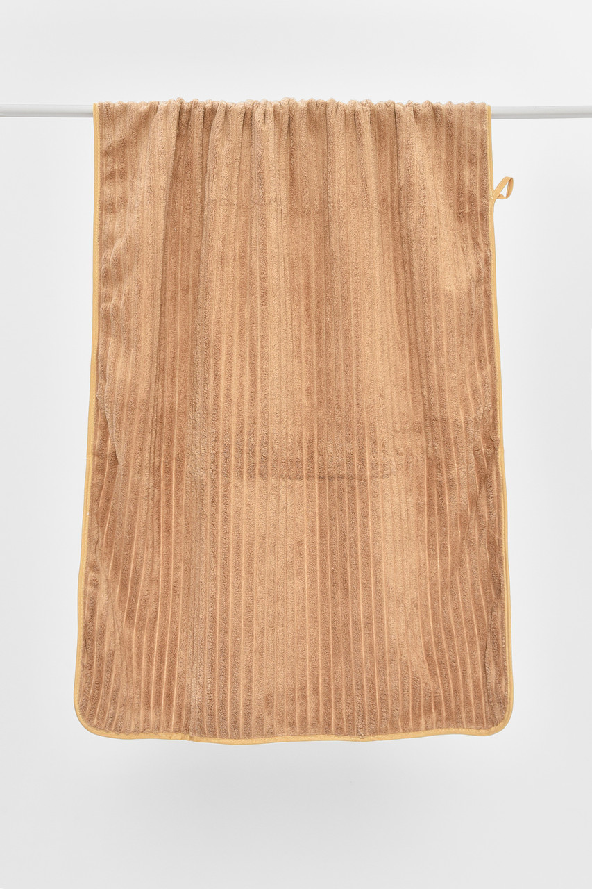 Рушник банний мікрофібра бежевого кольору 205943P, фото 1