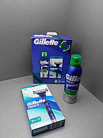 Б/К Набір: Станок Gillette Mach3 Sport з 2 змінними картриджами + Піна для гоління Gillette Series