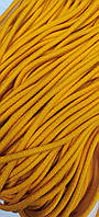 Шнур круглий з наповнювачем 6мм жовтий моток 100м