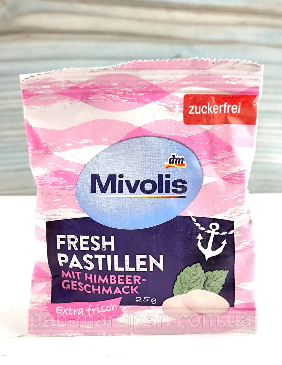 Пастилки Mivolis Fresh Pastillen малина 25 г, фото 1
