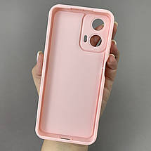 Чохол для Motorola Moto G04 рожевий з великими бортами з принтом чорний леопард на моторола мото г04 w01l, фото 2