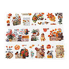 Наклейки Яскраві квіти 6 листів NKL213, фото 3