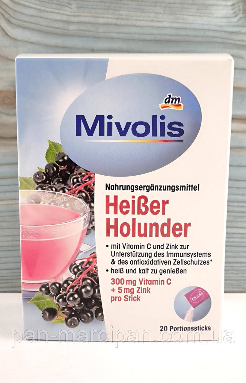 Напій для підтримки імунної системи Mivolis Heiber Holunder 20 пак., фото 1