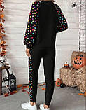 Стильний жіночий костюм з сердечками, фото 2