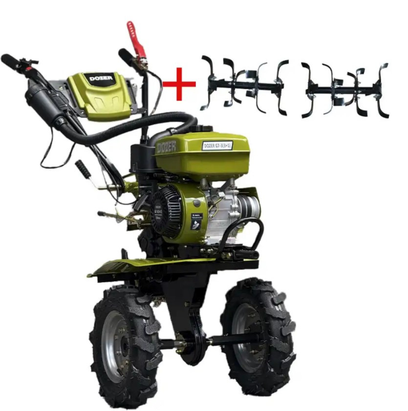 Мотоблок бензиновий 7 к.с DOZER G7-3 (3+1), колеса 8 дюймів, фото 1