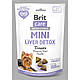 Ласощі Brit Care Mini Treats Liver Detox для собак малих порід, для детоксу печінки, з індичкою і смаком чорниці, 50 г (*), фото 3