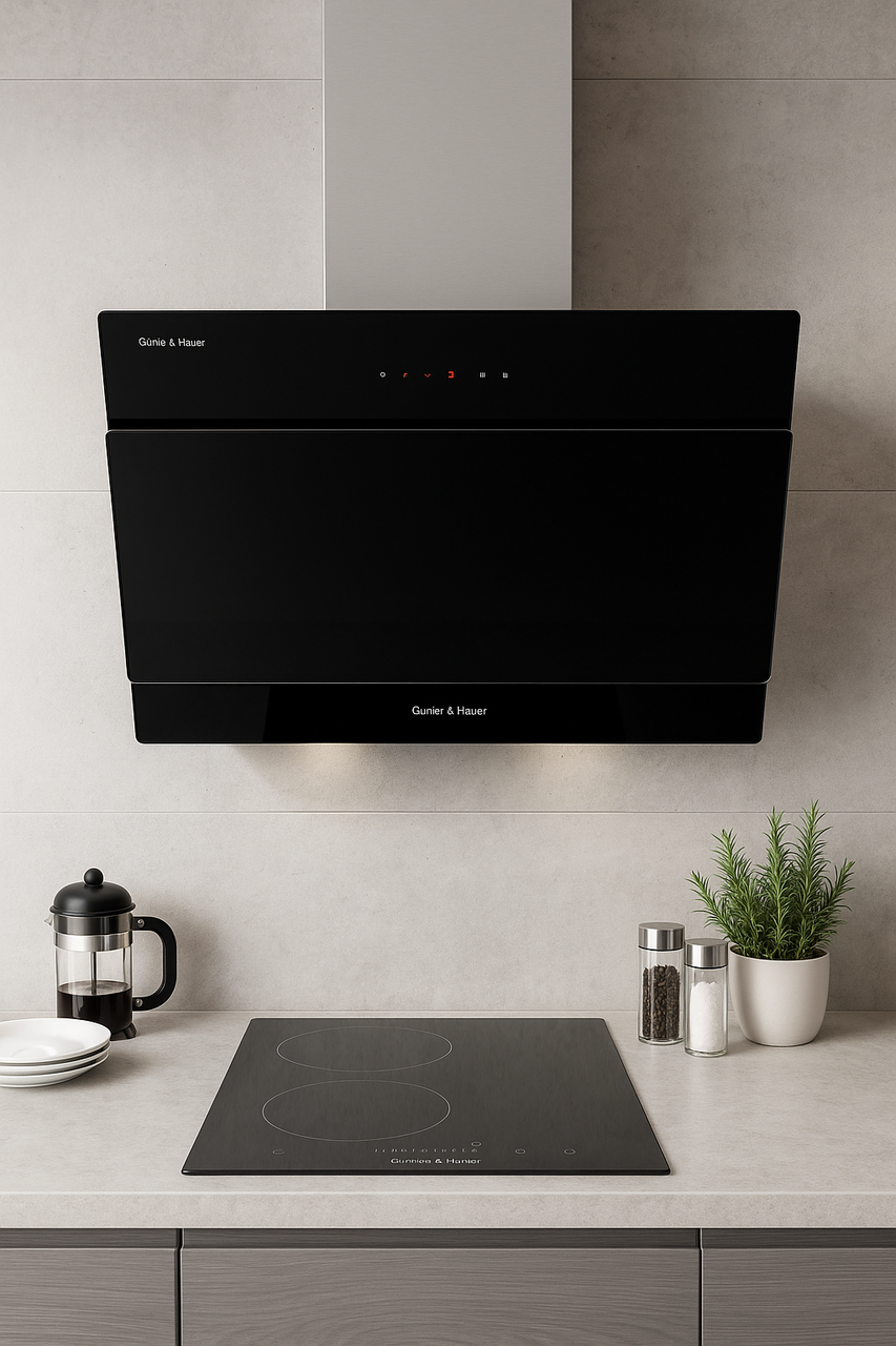 Тиха кухонна витяжка LEONA 9 Gunter & Hauer —сенсорне управління, 1000 куб.м/год, фото 1