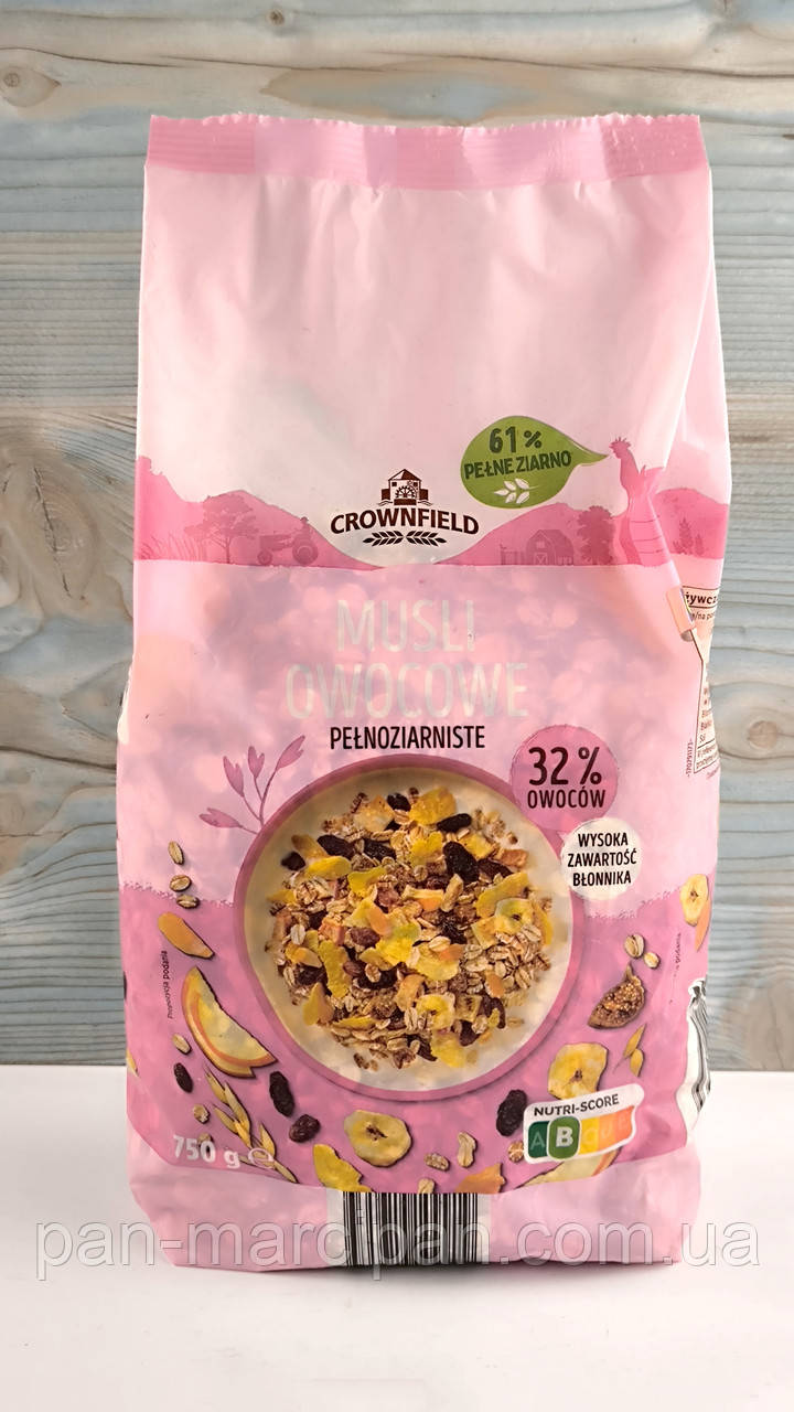 Мюслі з фруктами Crownfield 750г, фото 1
