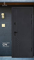 Вхідні вуличні двері БЦ Січ 960х2050 мм. Вхідні металеві двері від виробника