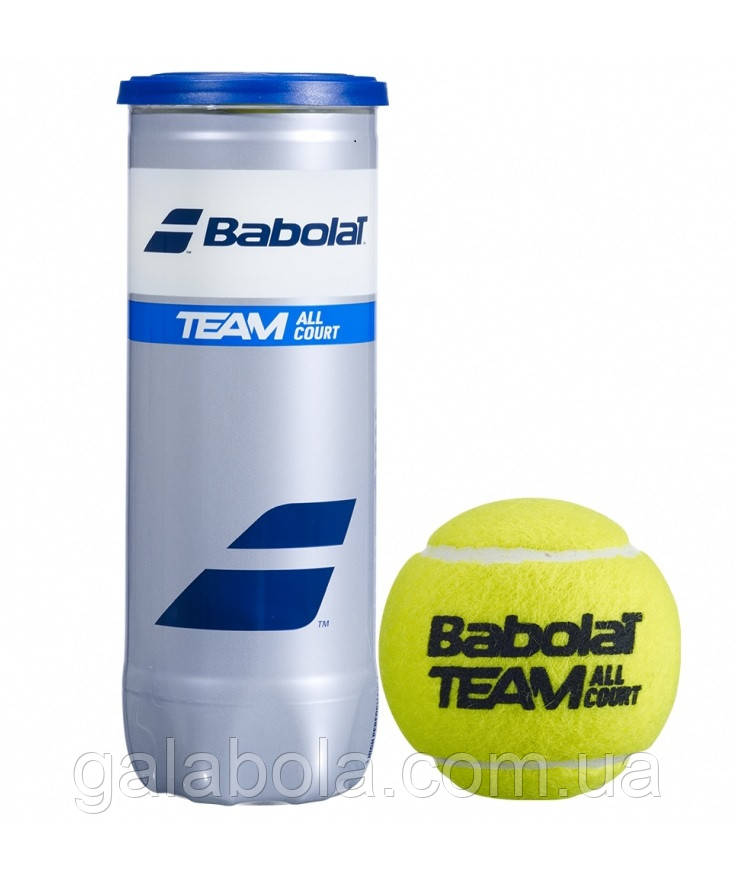 М'ячі тенісні Babolat Team All Court X3 501083/113 (3 шт.), фото 1