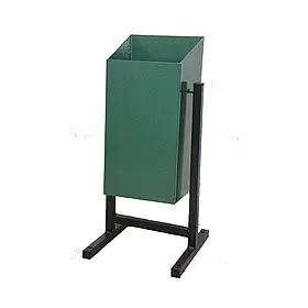 Урна металева 42л вулична з кріпленням, сталь 2мм, порошкове фарбування, можливість брендування