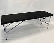 Кушетка косметологічна "Старт" для нарощування вій, для бровиста, для шугарингу Чорна, фото 2