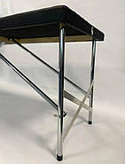 Кушетка косметологічна "Старт" для нарощування вій, для бровиста, для шугарингу Чорна, фото 6