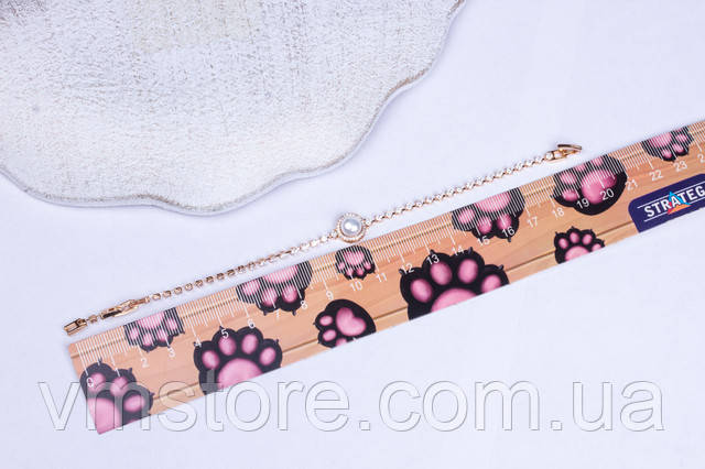 Браслет на руку позолота с жемчугом