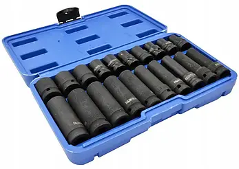 Набір ударних торцевих головок Silver S11029, 1/2", 10-19 мм, 20 шт., фото 2