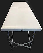 Кушетка косметологічна «Ручна» білий колір: для шугарингу, бровиста, нарощування вій, масажу, фото 4