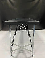 Кушетка косметологічна автомат "Економ" - чорна, для краси, нарощування вій, шугарингу, масажу, фото 4