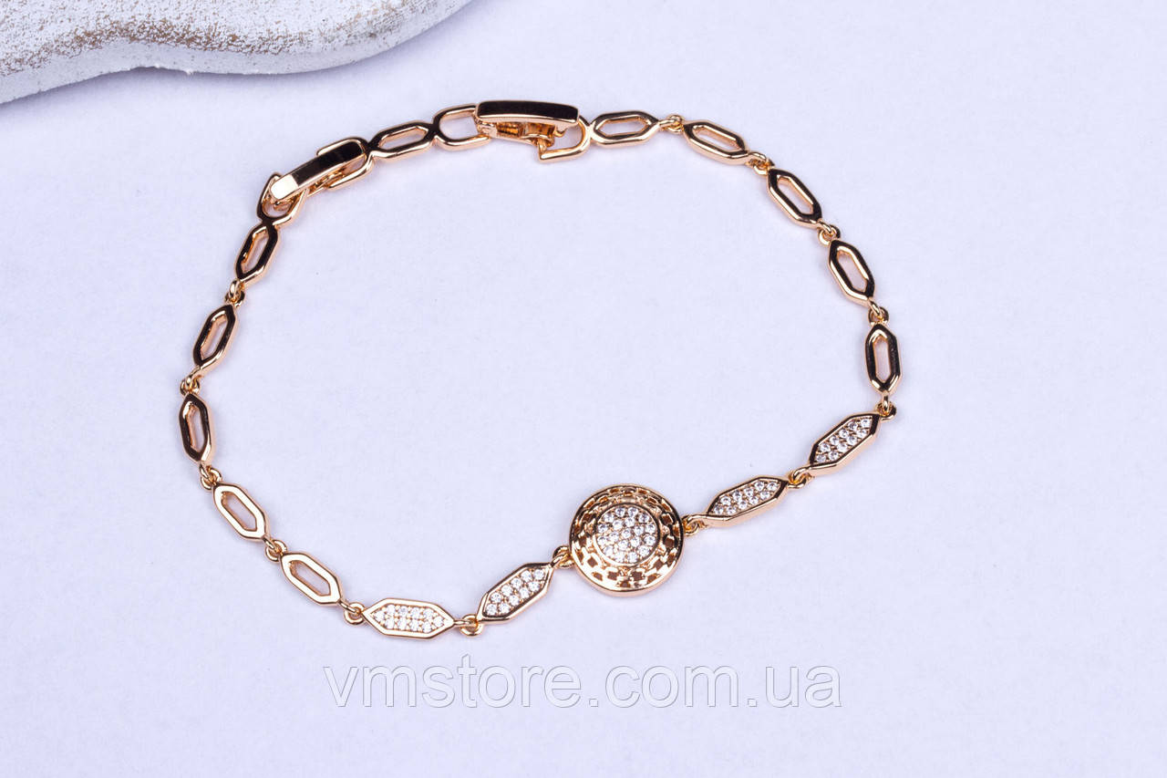 Ніжний жіночий браслет на руку позолота 18к Xuping, фото 1