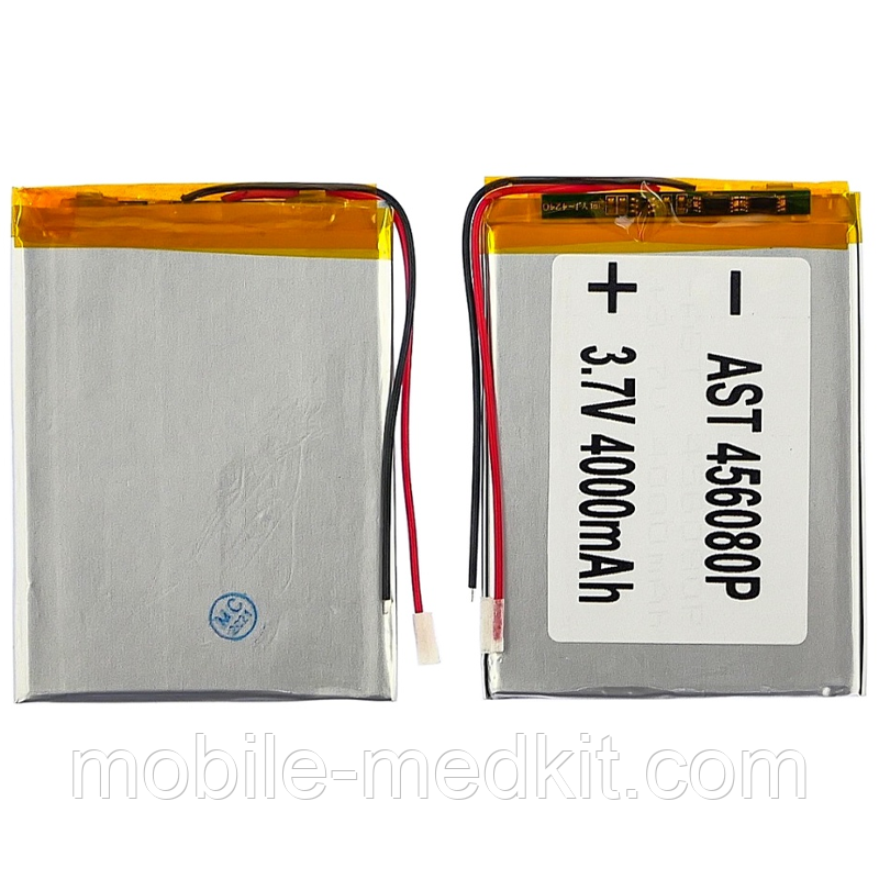 АКБ універсальна 456080P (80*61*4 2300mAh 3.7V) для смартфонів, планшетів, фото 1