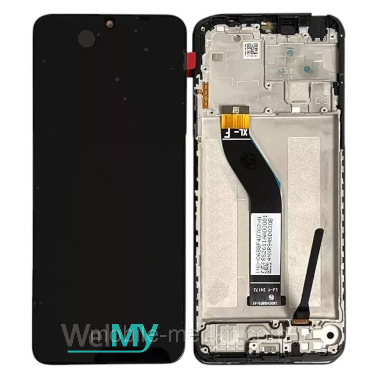Дисплей Xiaomi Redmi 14C/ Poco C75 в зборі з сенсором та рамкою black (Welmy), фото 1