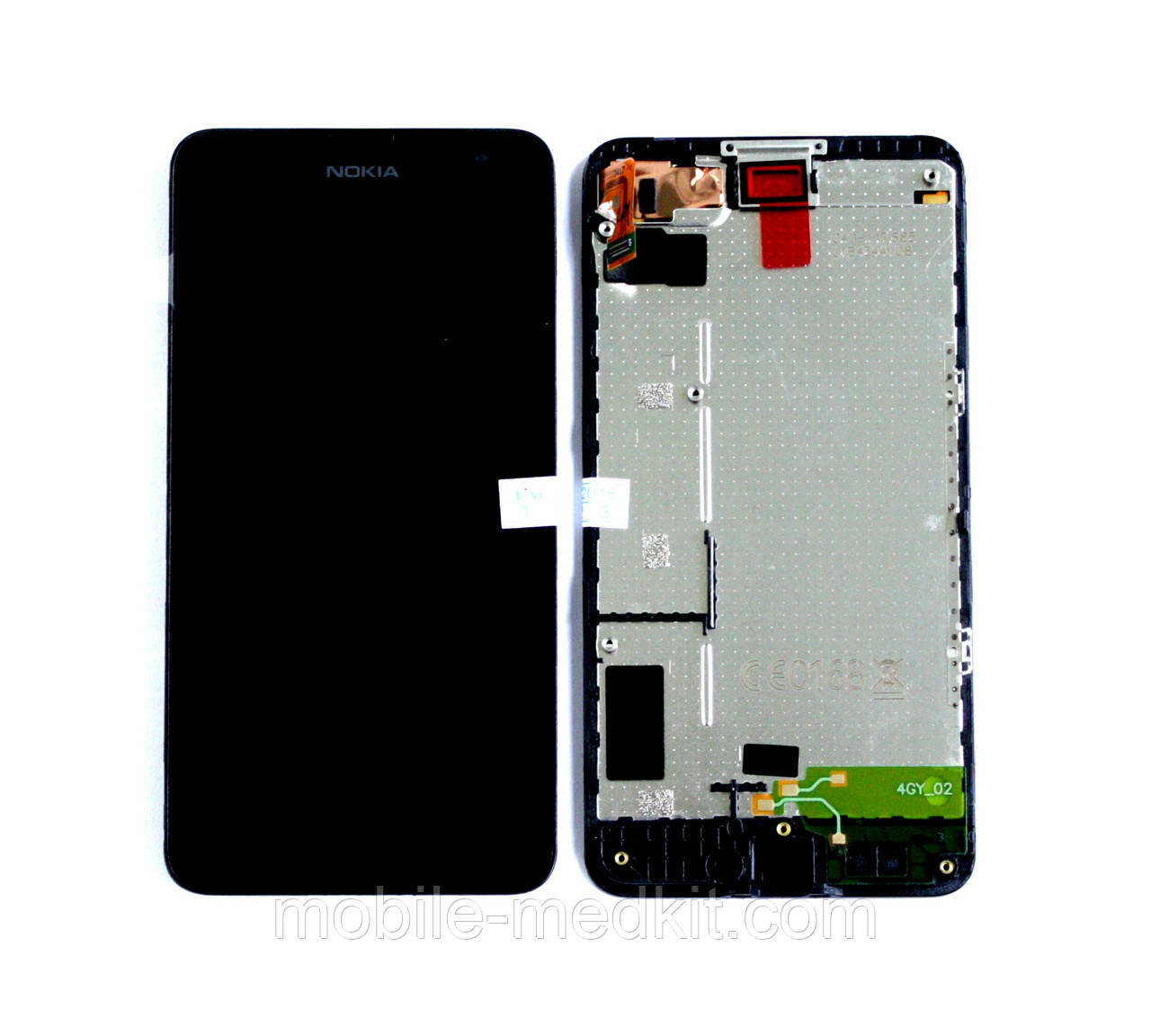 Дисплей Microsoft 630 Lumia в зборі з сенсором та рамкою black, фото 1