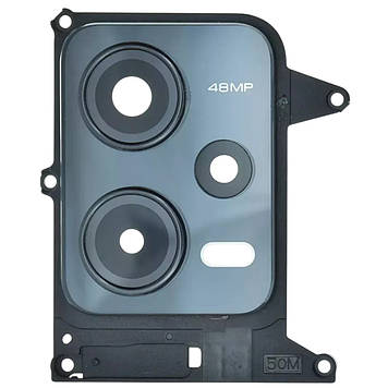 Скло камери Xiaomi Redmi Note 12 5G з рамкою black