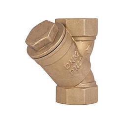 Фільтр косий Icma No50 грубого очищення 1 1/4" ВВ латунний 83050AG05