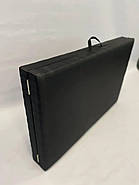 Кушетка косметологічна автомат "Стандарт" - чорна, для нарощування вій, для бровиста, для шугарингу, масажу, фото 4