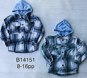 Сорочка утеплена на хлопчика оптом, Grace, 8-16 років, № B14151