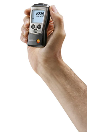 Тахометр testo 460 безконтактний вимірювач обертів зі світлодіодним маркером, фото 2