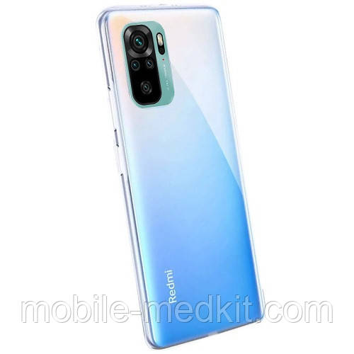 Чохол Xiaomi Redmi Note 10/ Redmi Note 10S силіконовий (прозорий), фото 1
