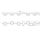 Світильник VIDEX під лампу 5xGX53 накладний Білий (VL-SPF32-5W), фото 3