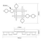 Світильник VIDEX під лампу 6xGX53 накладний Білий (VL-SPF31-6W), фото 3